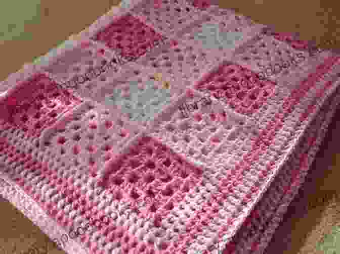 A Baby Wrapped In A Soft Pink Crochet Blanket With A Delicate Butterfly Stitch, Exuding Tranquility Lovely Baby Booties Ideas To Crochet: Little Things You Can Crochet For Your Baby