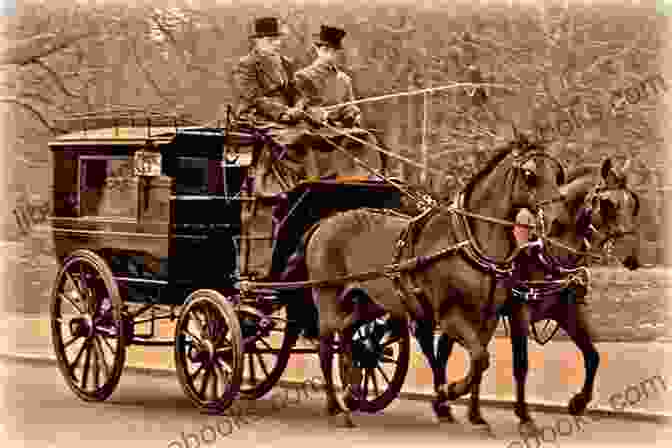 A Beautiful Illustration Of A Victorian Street Scene With Horse Drawn Carriages And People Walking. Passing (Macmillan Collector S Library 254)