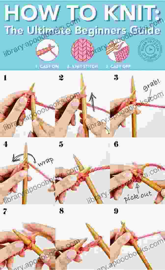 A Beginner's Guide To The Basics Of Knitting Flowers, Including Yarn Selection, Casting On, And Basic Stitches. Flowers Knitting Guidebook For Beginners: The Detail Guide To Knit Flower For Newbie