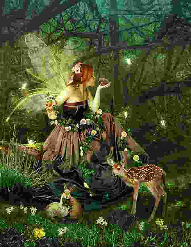 A Breathtaking Illustration Of A Faerie Princess Surrounded By Mystical Creatures And Ancient Forests Fae Rising (Fae Bloodlines 4)