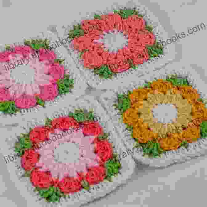 A Crochet Square Depicting A Blooming Flower With Intricate Petals Granny Square Patterns: Colorful And Creative Crochet Squares To Inspire You