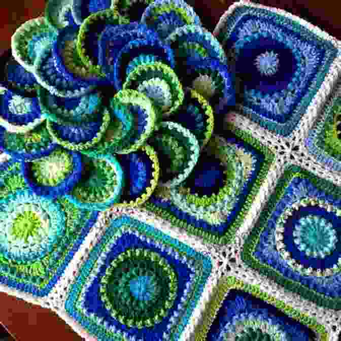 A Crocheted Blanket With A Vibrant Color Palette Beautiful Crocheting Projects For Your Home: Crochet Patterns To Decore Your Home