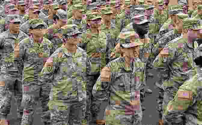 A Group Of Soldiers Standing In Formation, Their Uniforms Adorned With The Flag Of Their Country, Symbolizing Their Unwavering Patriotism Faith In The Almighty And Love For The Motherland