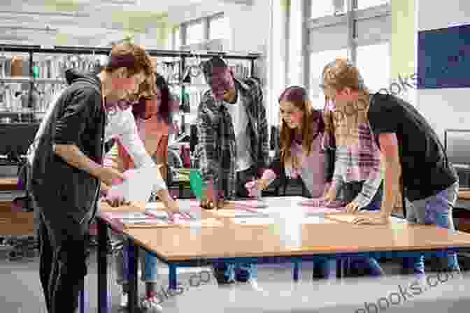 A Group Of Students Working Together On A Project. Personalized Learning In Gifted Education: Differentiated Instruction That Maximizes Students Potential