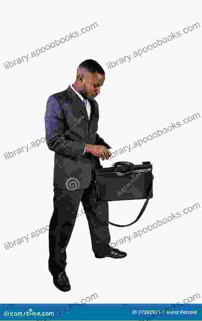 A Man In A Dark Suit Carries A Mysterious Briefcase, His Expression Inscrutable The Man With The Briefcase