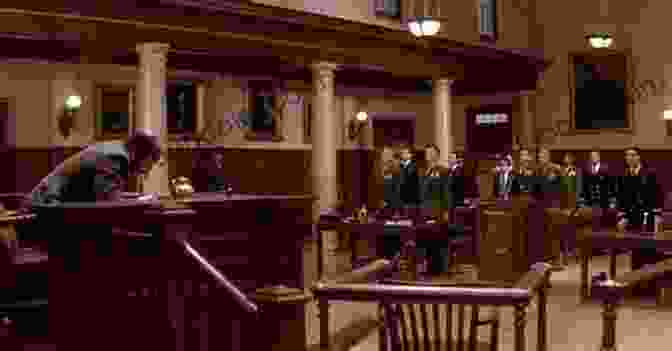 A Tense Courtroom Scene From The Book The Whistler: A Novel John Grisham
