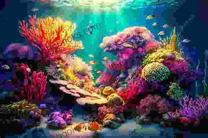 A Vibrant And Colorful Coral Reef Teeming With Diverse Marine Life. Under The Sea Mark Leidner