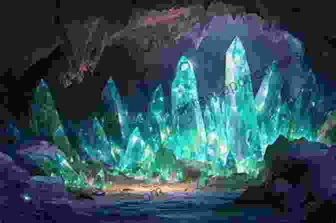 An Enchanting Depiction Of A Cavern Adorned With Vibrant Crystals And Glowing Fauna Caverns And Creatures: Volume I (Books 1 4)