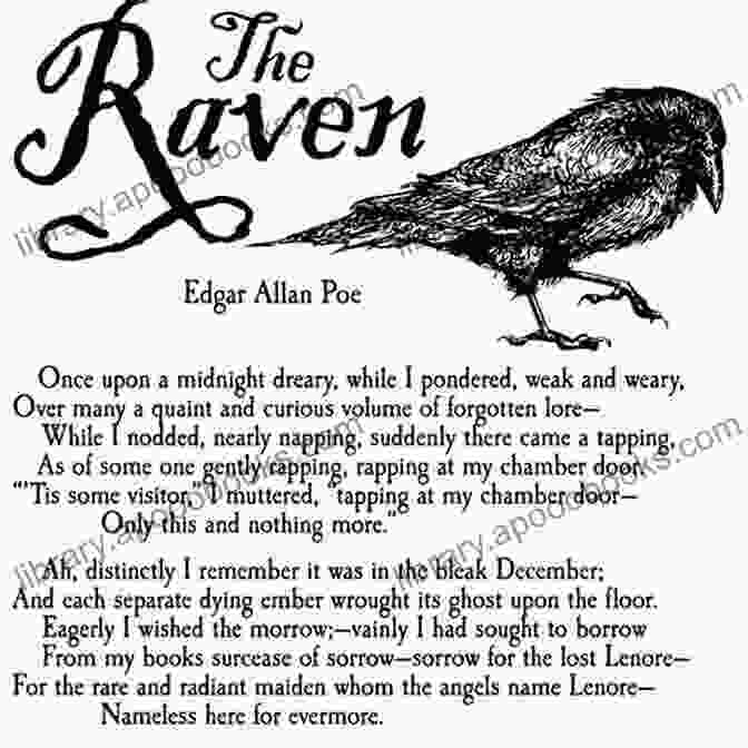 An Illustration Of The Raven, Poe's Iconic Poem A Quiet Madness: A Biographical Novel Of Edgar Allan Poe