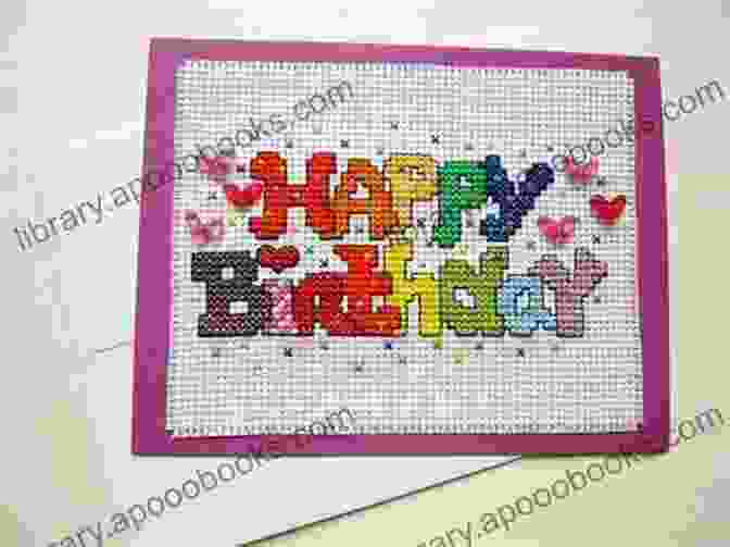 Birthday Greeting Card Pattern Collection Of 14 Count Greetings Cards Cross Stitch Patterns