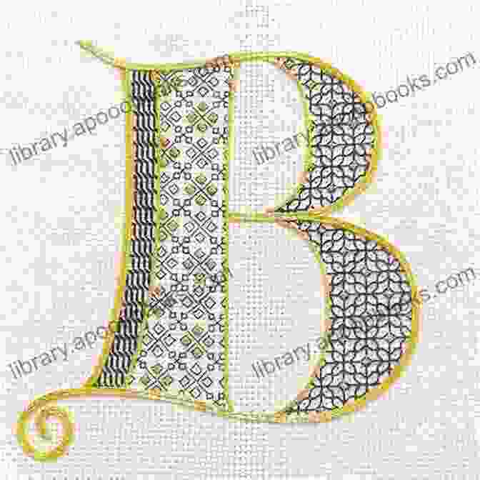 Blackwork Pattern: Personalization And Monograms Blackwork Stitches Sampler 10 Blackwork Pattern