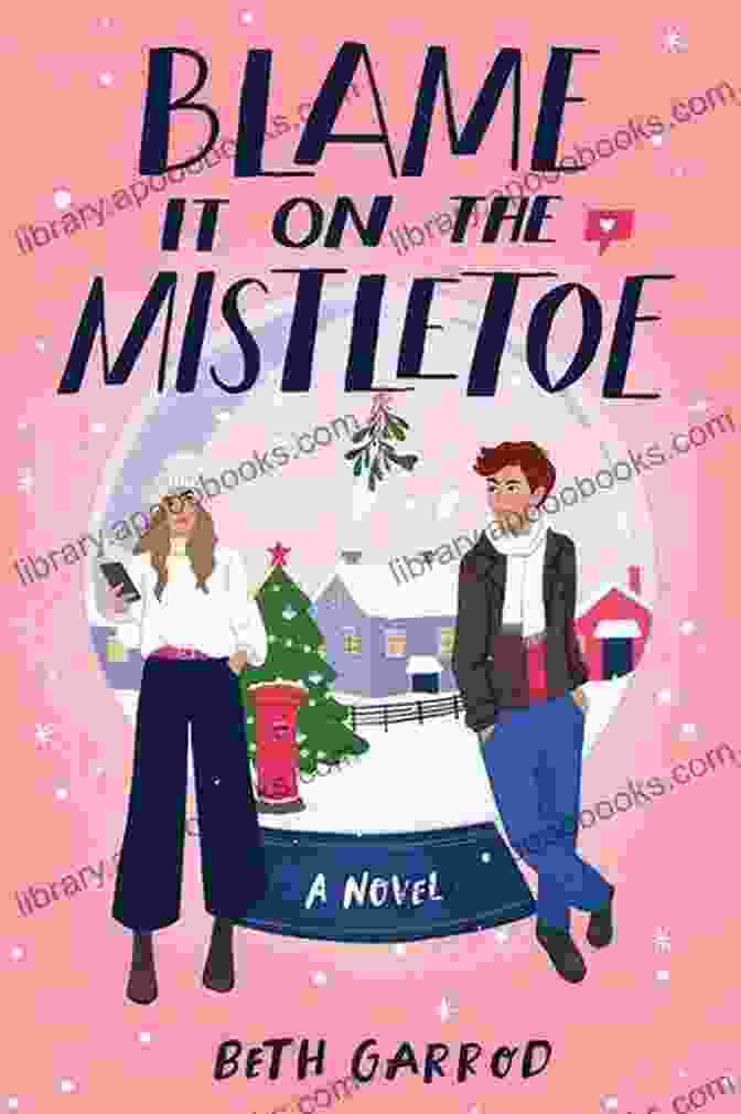 Blame It On Mistletoe Book Cover With Sparkling Lights And Christmas Ornaments Blame It On Mistletoe: A Heartwarming Holiday Romance Starter Set In Alaska (A North Pole Romance 1)