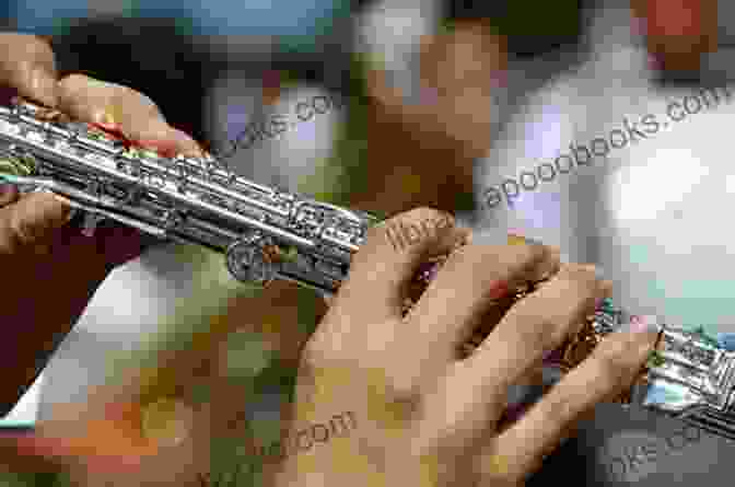 Close Up Of A Flute Player's Hands, Playing A Melody (C Bass Flute) La Gazza Ladra Overture For Flute Quartet: The Thieving Magpie (La Gazza Ladra Flute Quartet (s S A B ) 4)