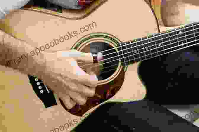 Close Up Of A Guitarist's Hand Performing Travis Picking Technique The Guitar Travis Picking Songbook: Learn 12 Popular Songs Arranged For Solo Travis Picking Guitar (Learn How To Play Country Guitar)