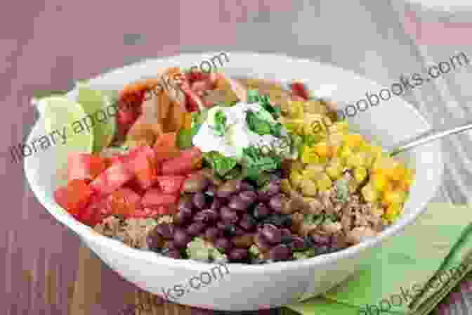 Colorful Quinoa And Black Bean Burrito Bowls Cooking With Your Air Fryer: Simple And Healthy Oil Less Recipes To Have A Healthy Lifestyle: Tips For Air Fryer