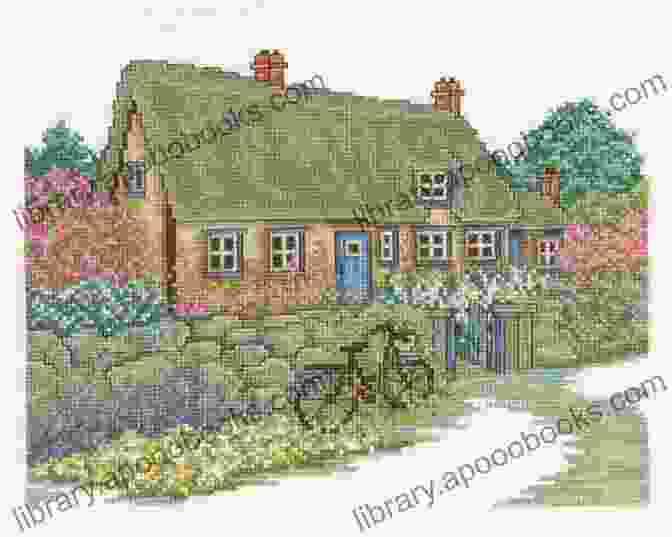 Country Cottage Cross Stitch Pattern Framed Country Cottage Cross Stitch Pattern