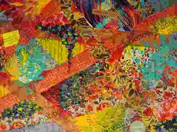 Fabric Collage Abstract Design With Various Patterns And Textures Beautiful Landscape Quilts: Simple Steps To Successful Fabric Collage 50+ Tips For Professional Results