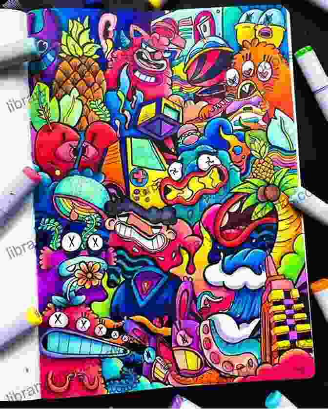 Image Of A Young Person Doodling On A Notebook With A Pencil And Colorful Markers, Creating Intricate Patterns And Designs DOODLE ART FOR BEGINNERS: Guide On How To Draw Doodles Tools Tips Techniques Styles And Patterns