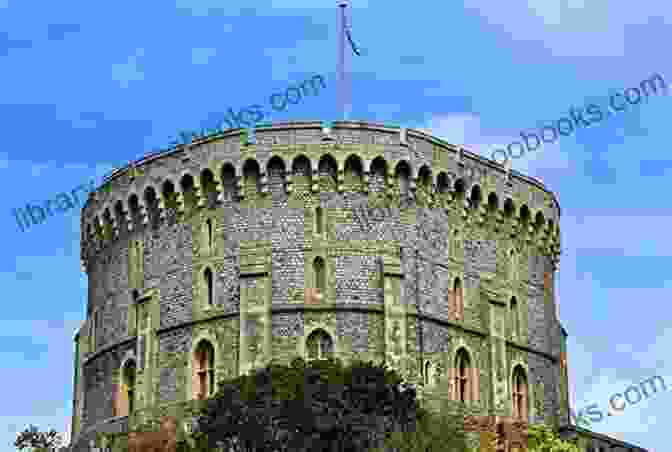 Intricate Cross Stitch Pattern Of The Round Tower Of Windsor Castle, Showcasing Its Architectural Details And Grandeur. The Round Tower Windsor Castle Cross Stitch Pattern