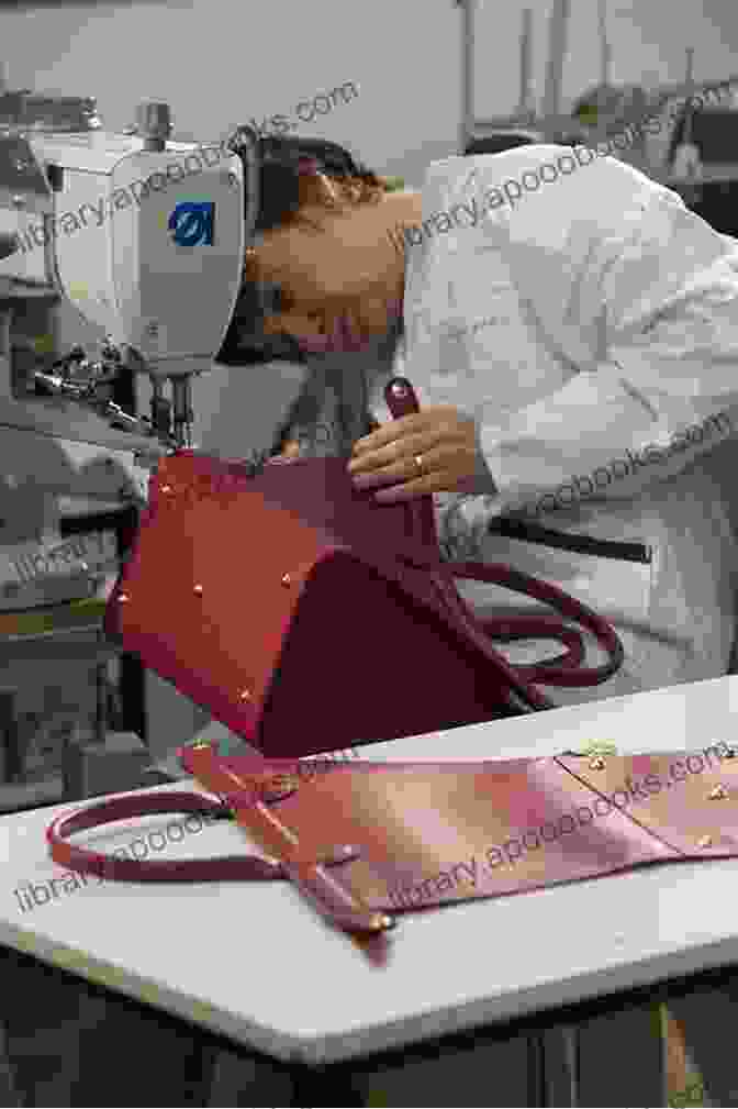 John Lok Carefully Crafting A Leather Bag, Showcasing His Exceptional Attention To Detail And Meticulous Stitching Bags And Backpacks John Lok