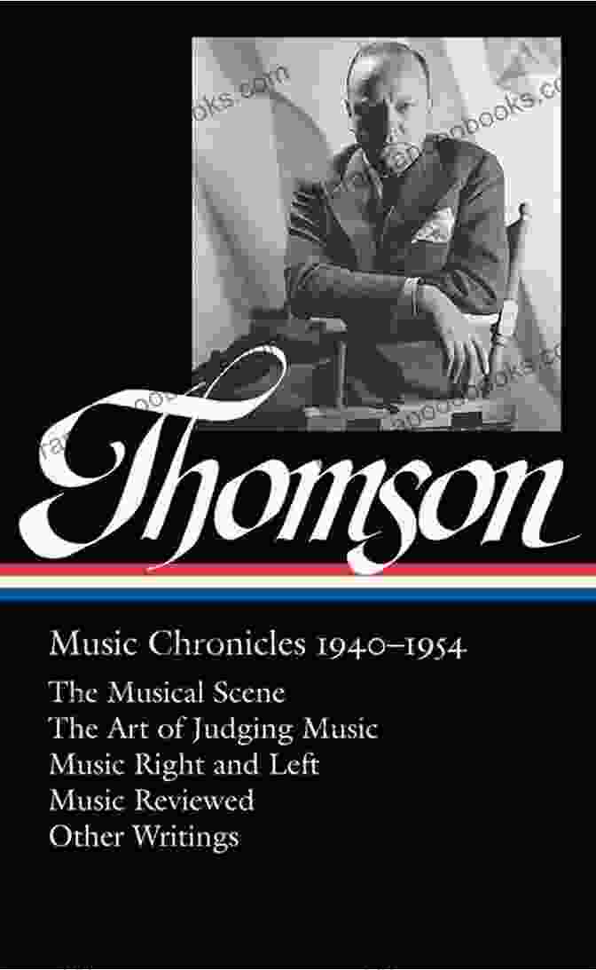 Music Chronicles 1940 1954 Book Cover Featuring A Classic Vinyl Record And Musical Notes Virgil Thomson: Music Chronicles 1940 1954 (LOA #258) (Library Of America Virgil Thomson Edition 1)