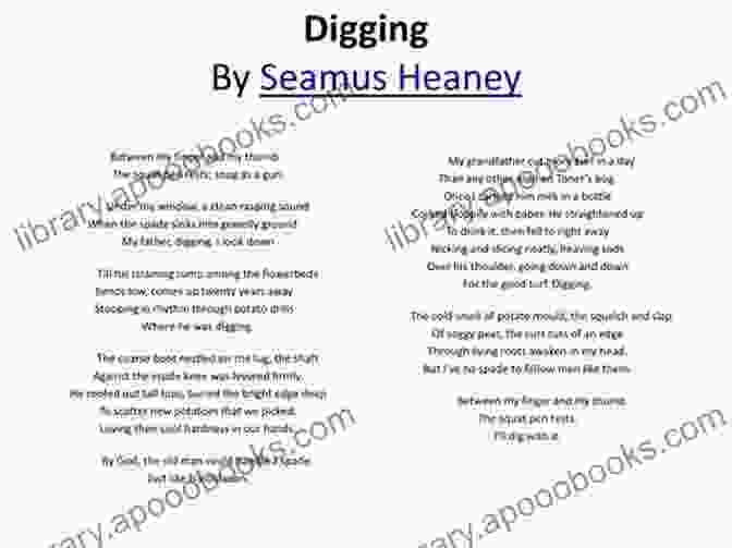 Seamus Heaney Reciting A Poem About Digging And Nature Poems 1965 1975 Seamus Heaney