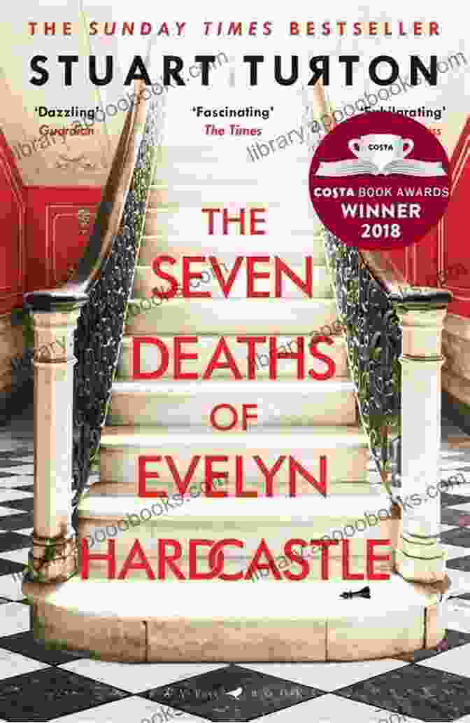 The Deaths Of Evelyn Hardcastle Book Cover Featuring A Woman In A Flowing Dress With Her Eyes Closed, Surrounded By A Swirling Vortex Of Colors The 7 1/2 Deaths Of Evelyn Hardcastle