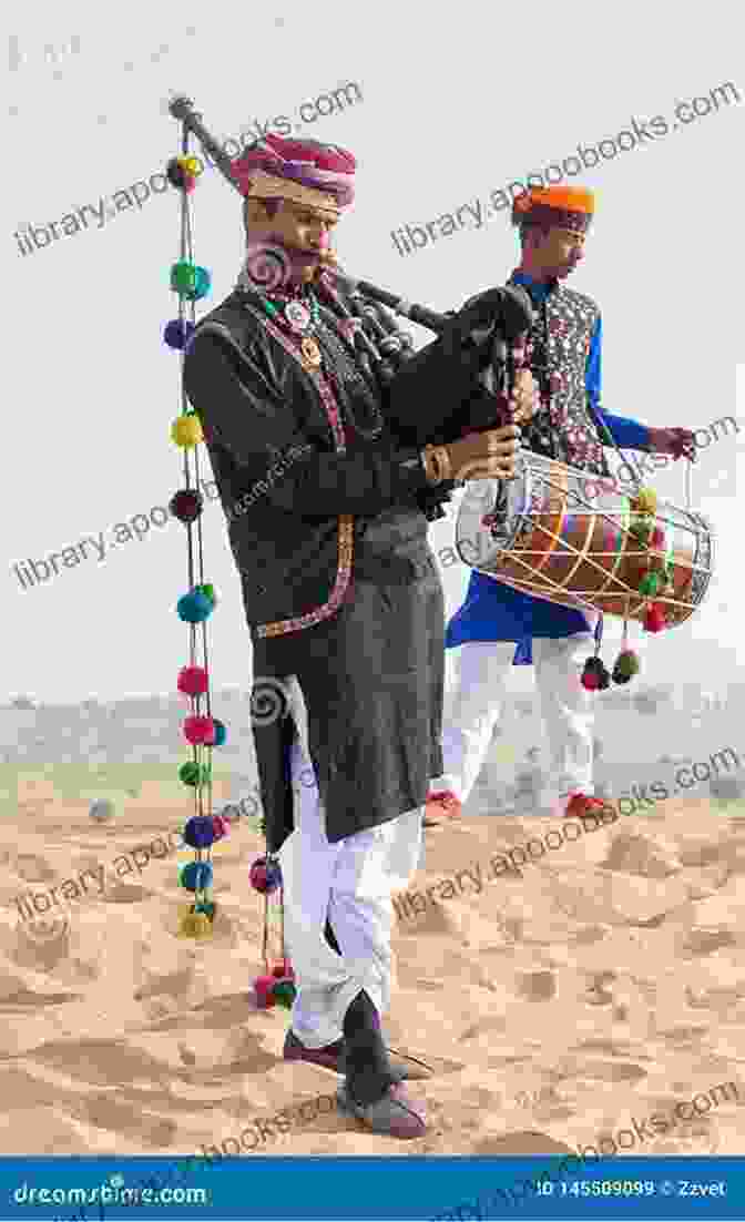 Traditional Percussion Ensemble Performing In The Desert The Percussion Ensemble Of The Arabian Peninsula