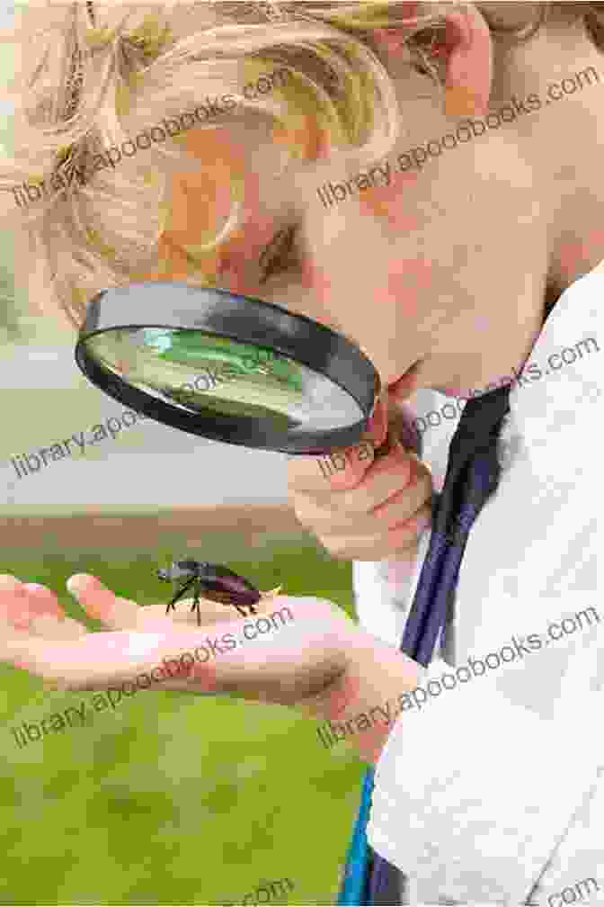 Tyler And Brian Holding A Magnifying Glass Over A Bug Tyler And Brian Find A Bug