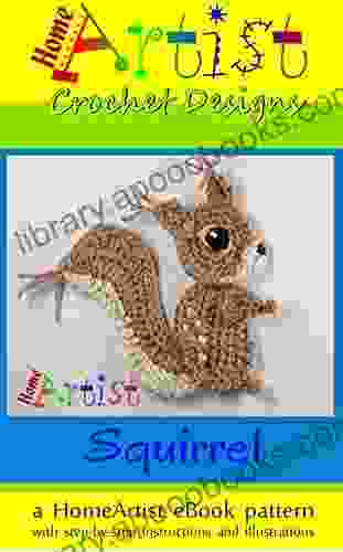 Crochet Pattern: Squirrel Applique Homeartist Design