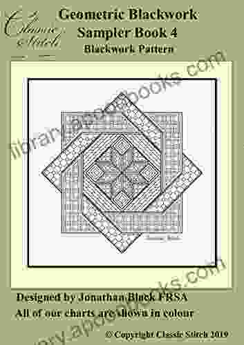 Geometric Blackwork Sampler 4 Blackwork Pattern