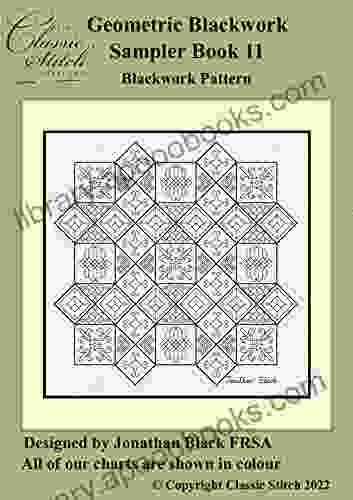 Geometric Blackwork Sampler 11 Blackwork Sampler